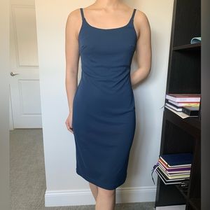 MERONA (EUC)✨NAVY BLUE MIDI DRESS